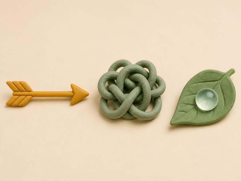 A clay heart on a small set of gold scales, perfectly balanced