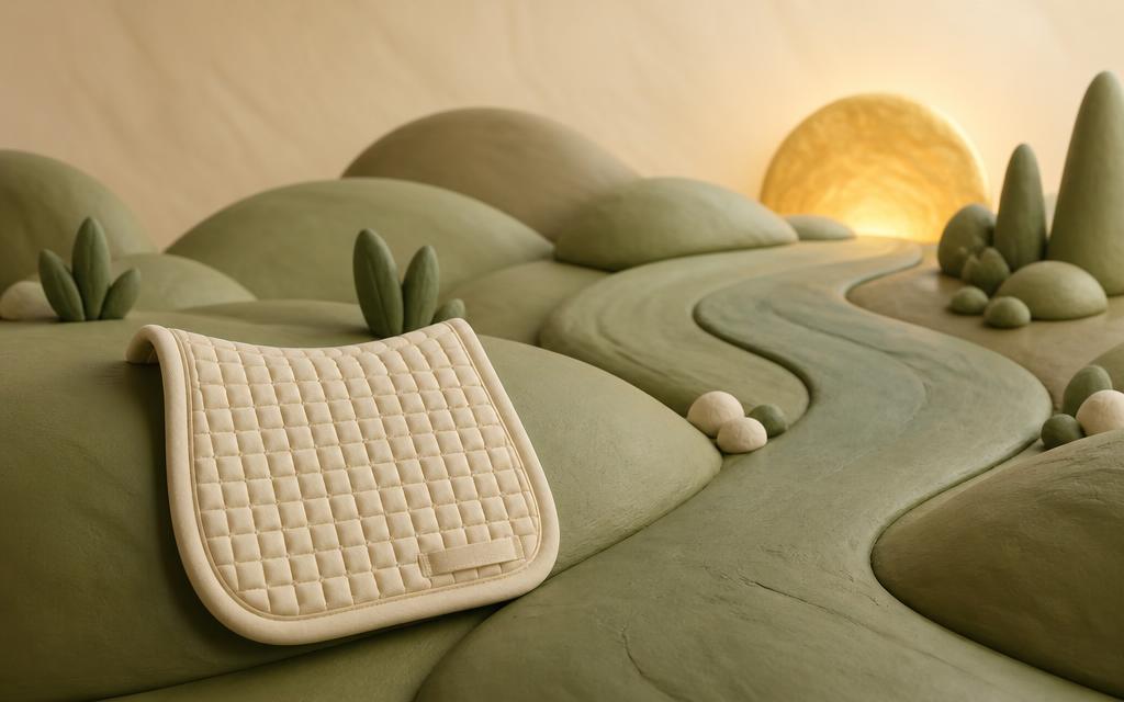 Two cream clay cupped hands raised towards a soft gold clay glow