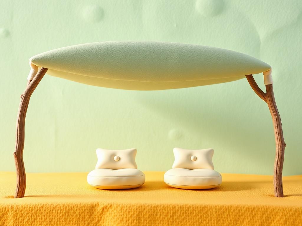 Two small cream clay lamps side by side with their gold clay light merging into one glow