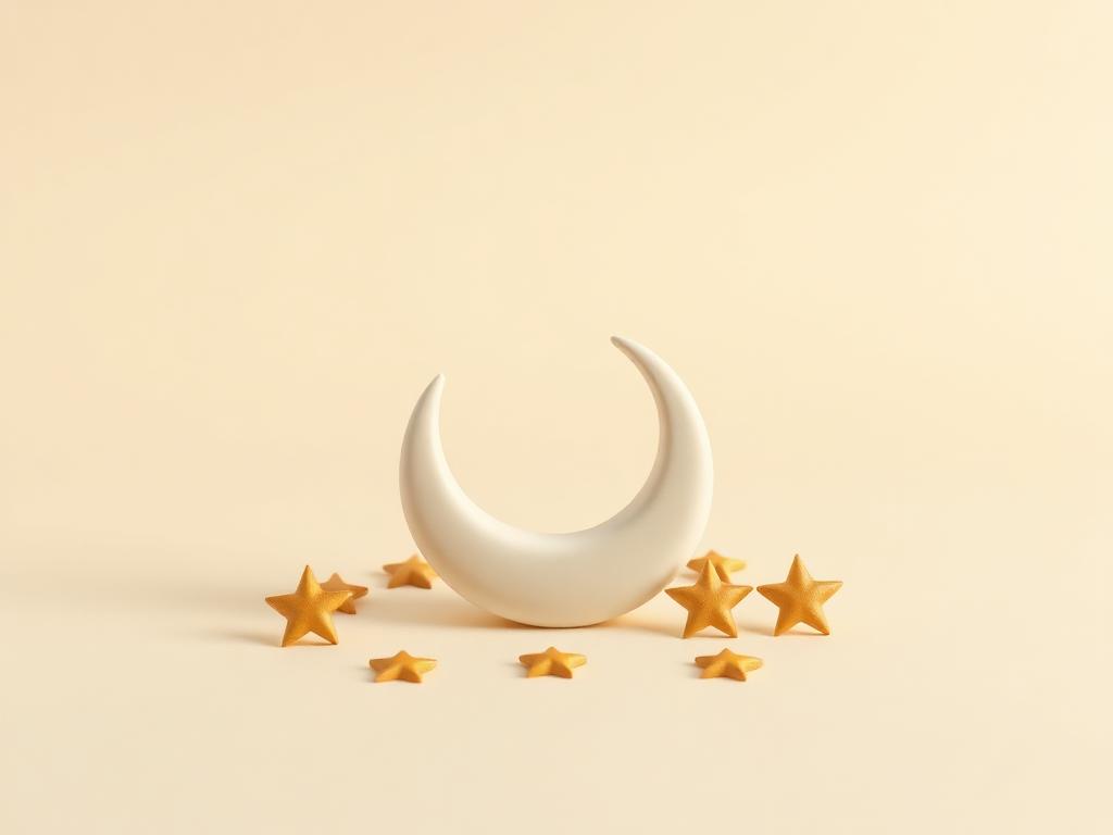 A single cream clay lamp glowing gold on sage clay ground