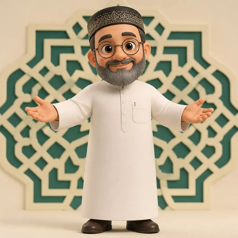 Ustadh Yusuf, the Taleem Kids teacher, guiding children through a lesson